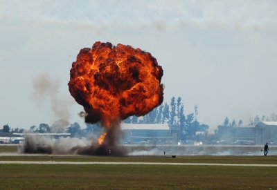 Explosion at airport