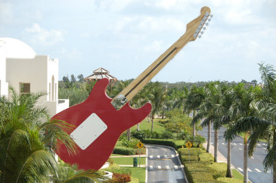 Giant outdoor guitar