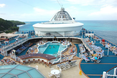 Midship deck and pool, Star Princess, Princess Cruiselines