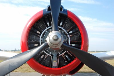 Vintage aircraft propeller
