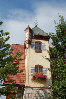 Fairy tale castle and tower