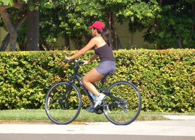 Bike rider Palm beach, Florida