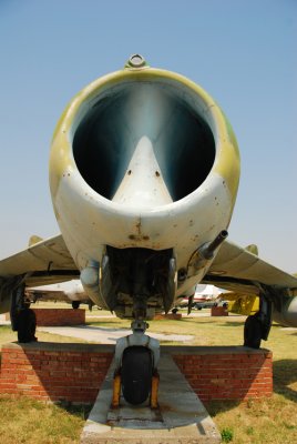 Front view of Bulgarian MiG-17F