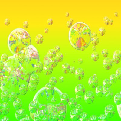 Floating bath bubbles
