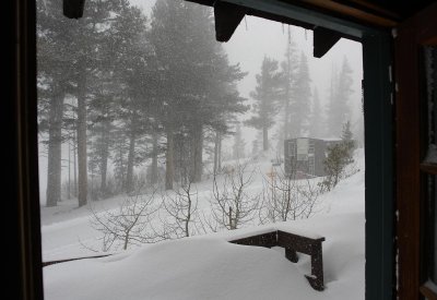 snow storm at Mammoth