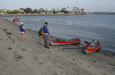 Landing on the beach - North bay part