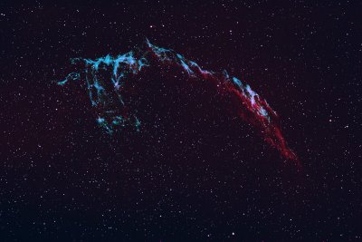 Network Nebula thru OIII&Ha Filters