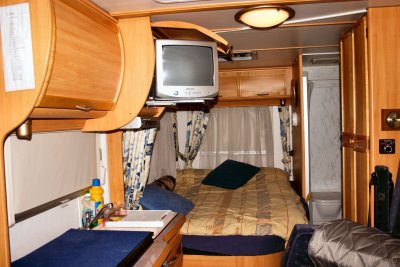 Inside RV.