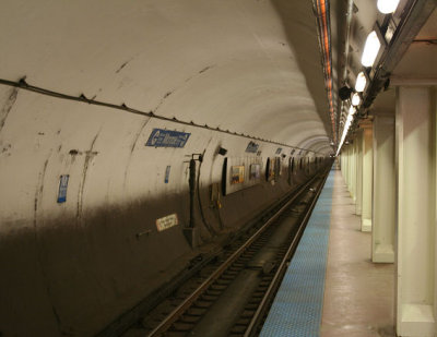 train coming down the tunnel