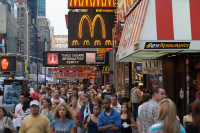 24 hour McDonalds in Times Square