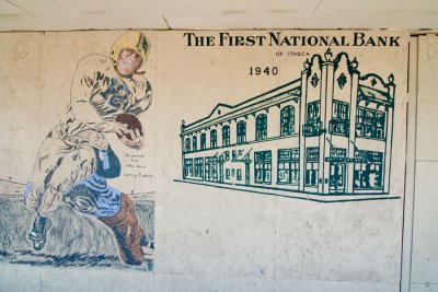Itasca, TX bank mural