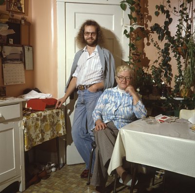 Hans Bessel and mother Hildegard Bessel 1979