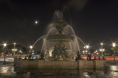 Fontaine place de la concorde à Paris