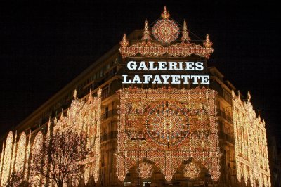 Galeries Lafayette christmas lights