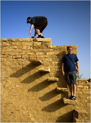 Off exploring! Deserted Village, Nr Jaisalmer, Rajasthan, India