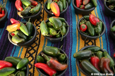 Bowls of chiles