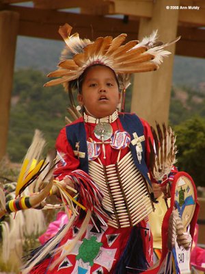 Boy in red dancing