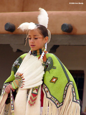 Girl with white fan