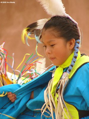 Girl in turquoise