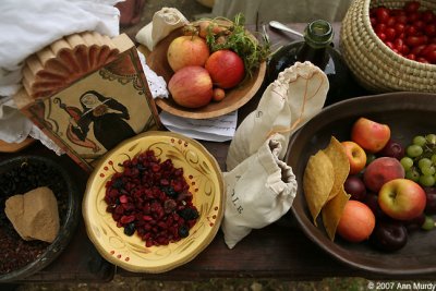 Table with food