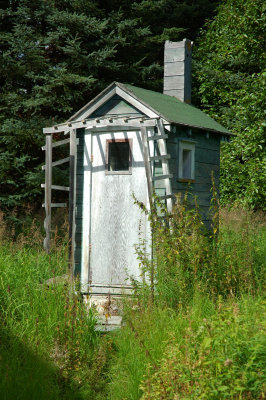 An outhouse