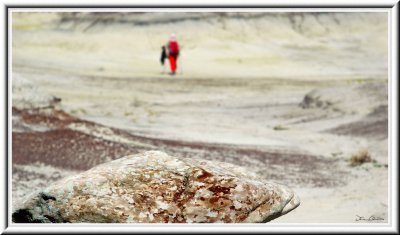 Walking in the badland
