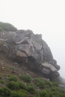 Craggy rock outcrop