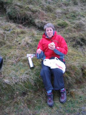 Lunch of Wensleydale Cheese, ham, fresh baked bagettes, and our special coffee