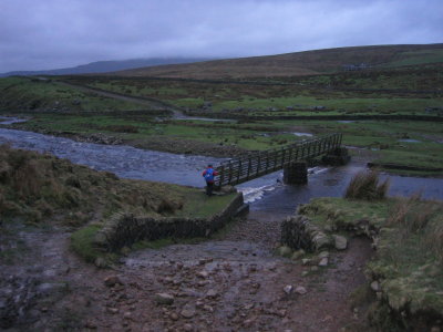 Footbridge at the end of the trail