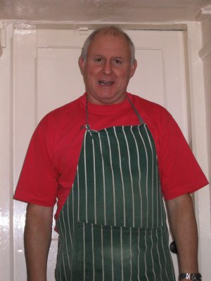 Our very friendly and entertaining B&B host,