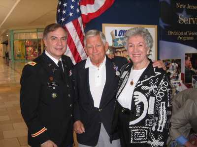 Lt Col Abel, Dad, and Mom, all smiles