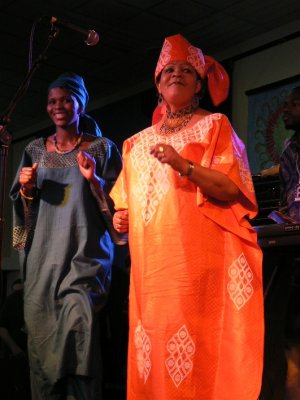 Vibrant backing singers