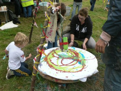 Spin painting