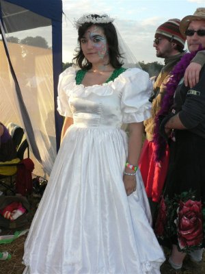 The dress scrubbed up nice