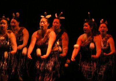 Maori displays of poi...