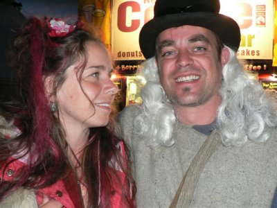 2 dressed up monkeys