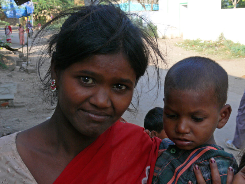 Woman and child
