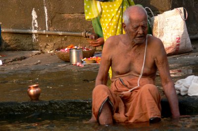 Old man at Ramkund