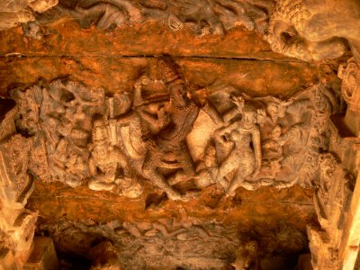 Pattadakal temple ceiling