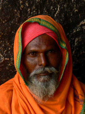 Portrait of a saddhu Hampi