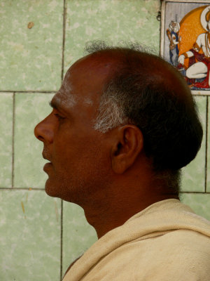 Profile of priest in Mysore