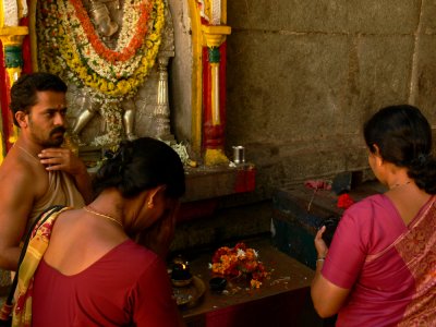 Priest and puja