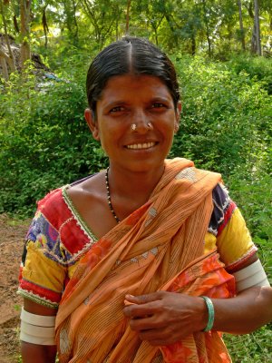 Tribal woman in village