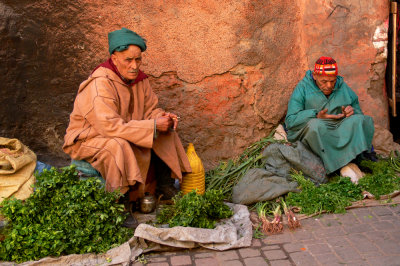 Vegetable sellers in souks