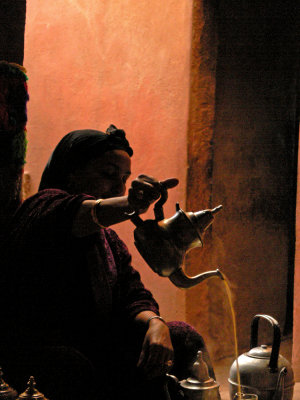Berber tea ceremony