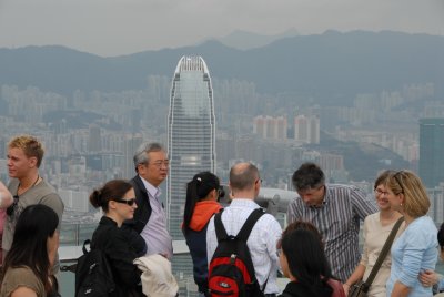 tourists @ 'the peak'