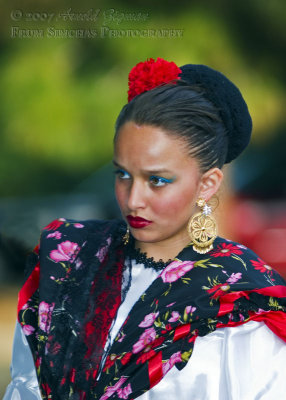 Sunday at El Dorado Park, Mexican Folk Dancer