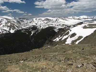 Widok na Continetal Divide