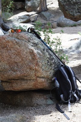 Boulder on a hike...