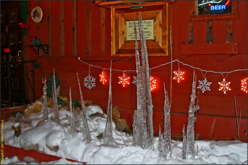 They Grow them Icicles BIG up here!